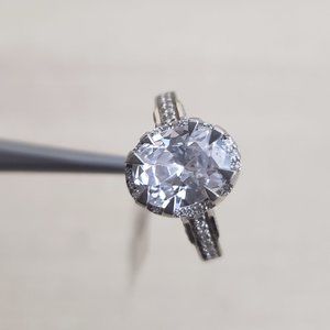 Custom Made Sterling Silver Ladies Promise Ring
